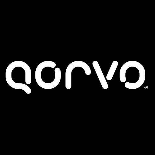 Qorvo Inc logo in white with black background