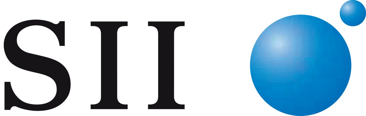 Seiko Instruments Inc logo in color with transparent background