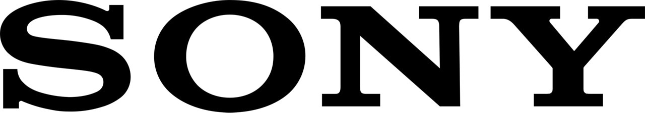 Sony Corporation logo in black with transparent background