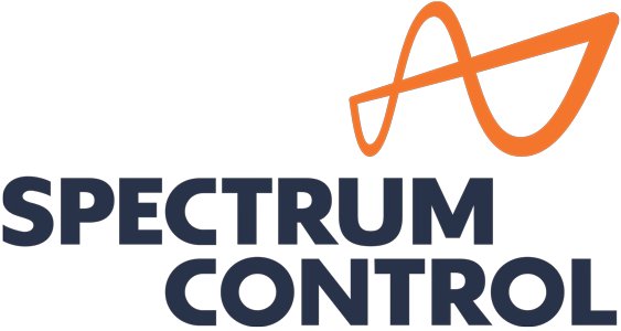 Spectrum Control wordmark with orange waveform