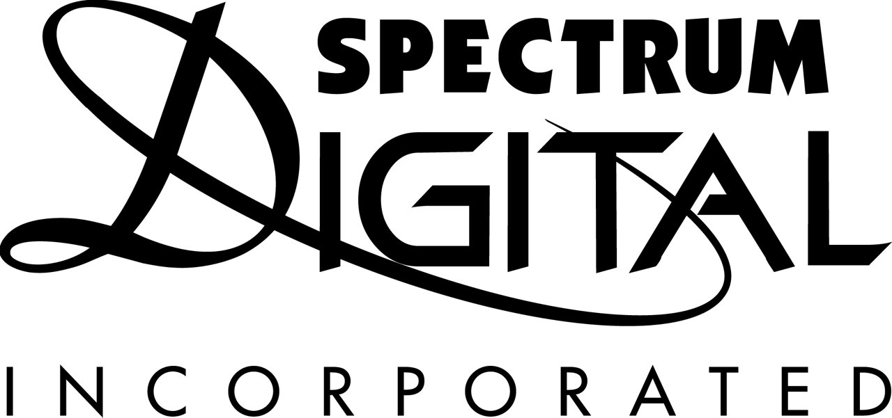 Spectrum Digital logo in black with transparent background