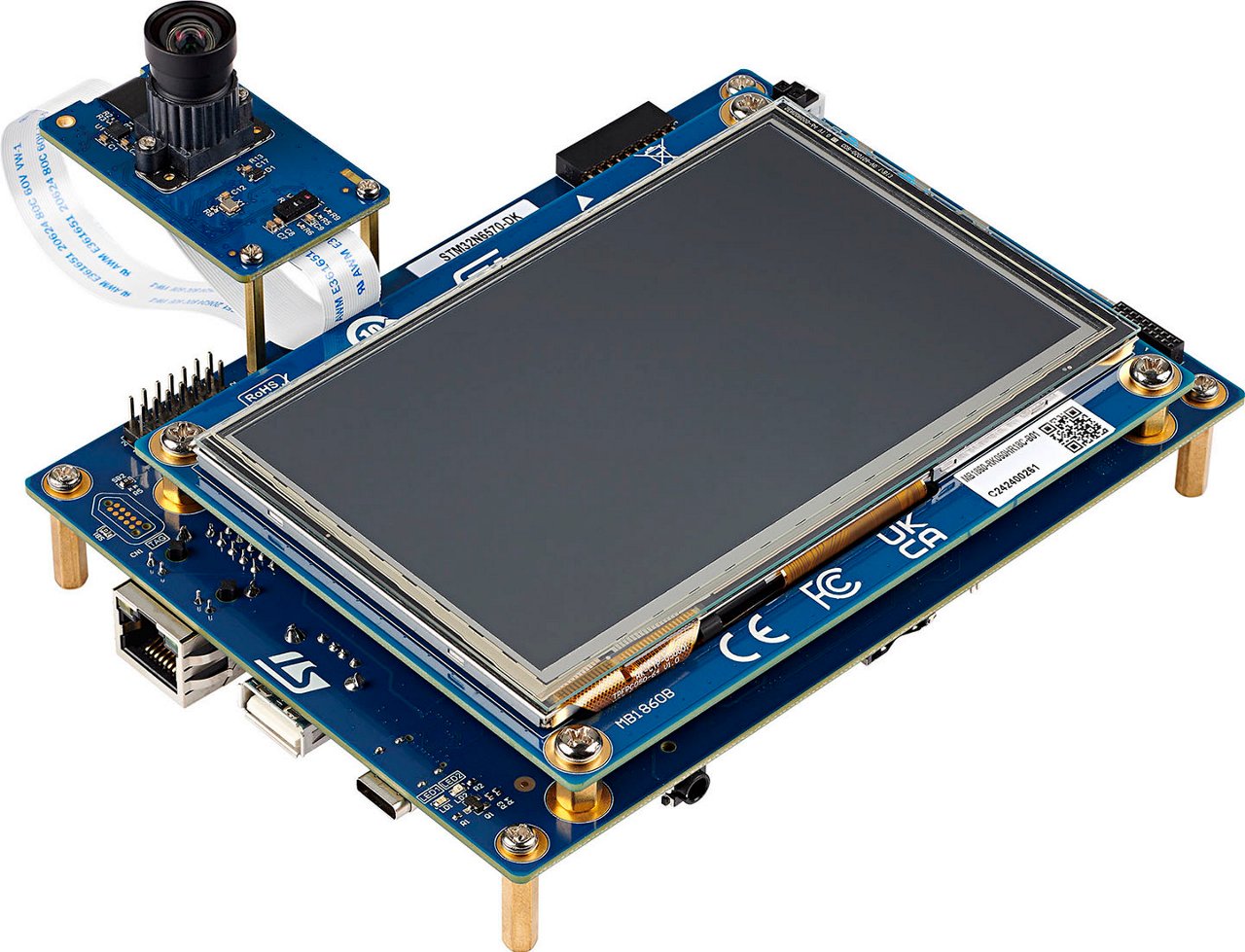 STM32N6570-DK Discovery 套件是一款完整的演示和开发平台，适用于基于 Arm® Cortex®‑M55 内核的 STM32N657X0H3Q 微控制器。