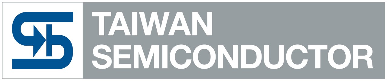 Taiwan Semiconductor logo in color with transparent background