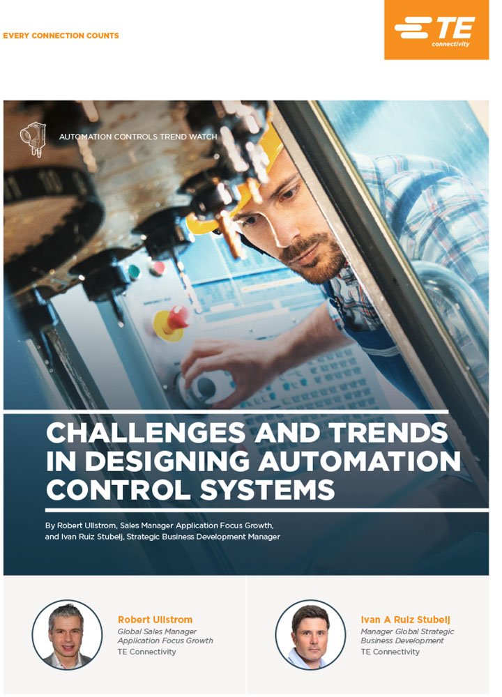 Immagine di copertina con attrezzature per l'automazione industriale, sistemi di controllo visibili e cablaggi.