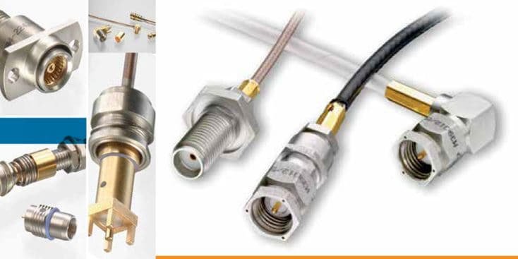 A collection of coaxial connectors and adapters designed for electronic and communication applications.