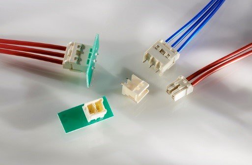 Electrical connectors with wiring and circuit board