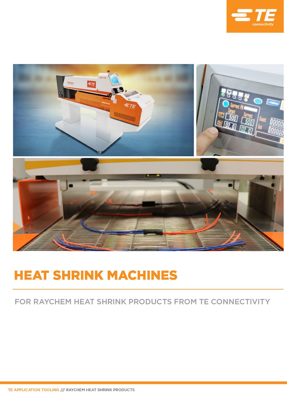 Image du catalogue des machines de rétraction thermique TE Connectivity - Une machine de rétraction thermique Raychem conçue pour l'application précise de produits thermorétractables.