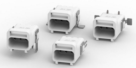 A set of four white USB connectors displayed on a clean, white background. 