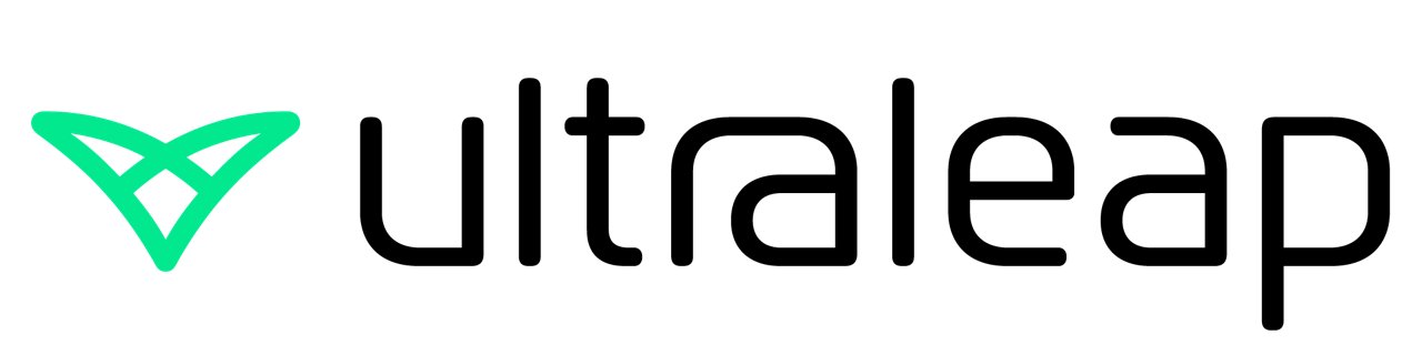 Ultraleap logo in black with transparent background