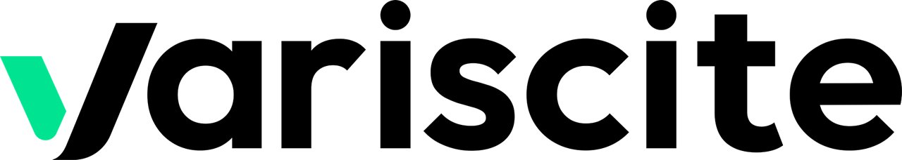 Variscite logo in black with transparent background