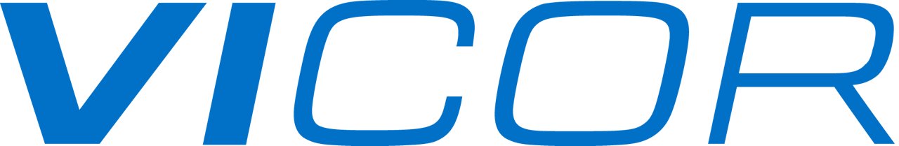 Vicor logo in color with transparent background