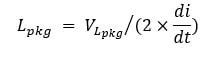A mathematical formula is displayed, featuring variables related to electrical engineering concepts.