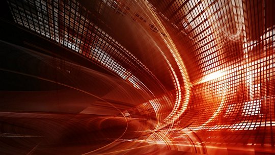 Image of digital art abstract red background design