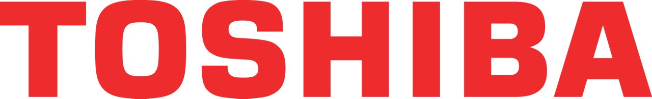 Toshiba logo in color with transparent background