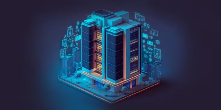 AI-generated building