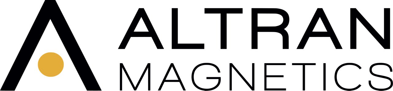Altran Magnetics Inc logo in color with transparent background