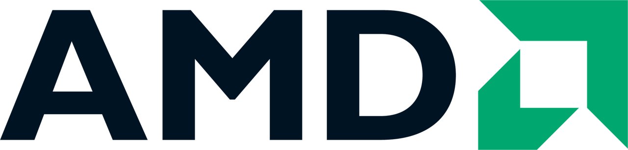 AMD logo in color with transparent background