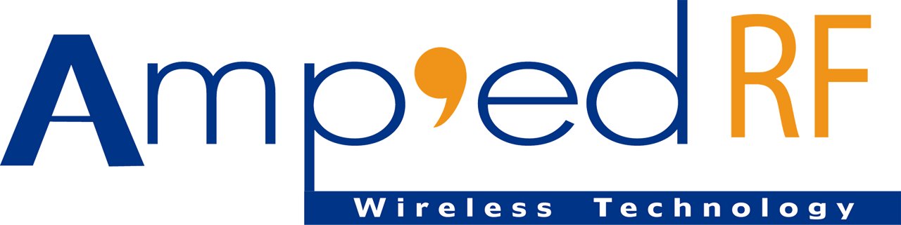 Amped RF Technology logo in color with transparent background