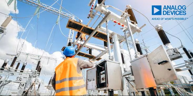 Photo of an electrician working on the power grid