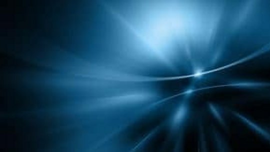 Abstract blue light streaks on dark background 