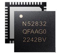 Close-up of a microchip featuring visible text and numeric codes