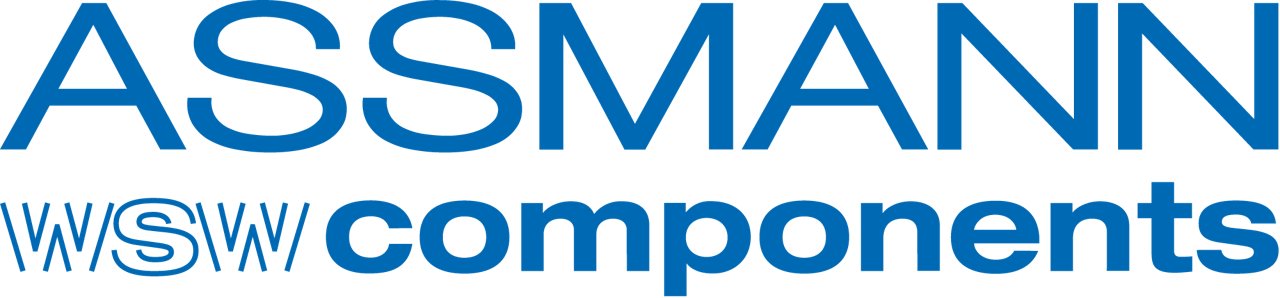 Assmann WSW components Inc logo in color with transparent background