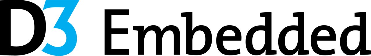 D3 Embedded logo in color with transparent background