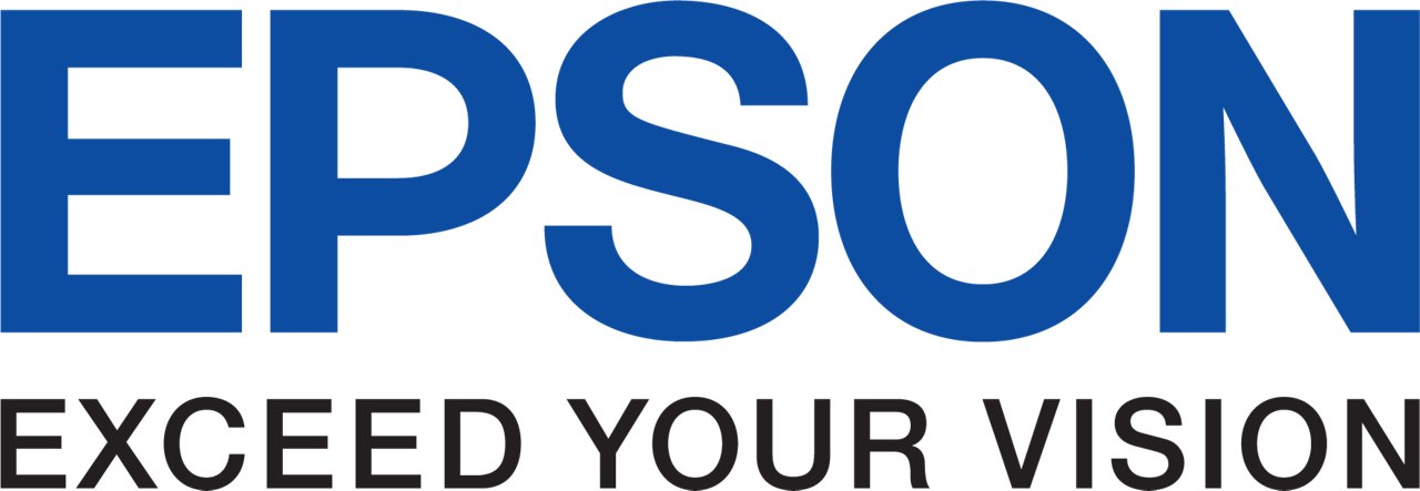 Epson logo in color with transparent background