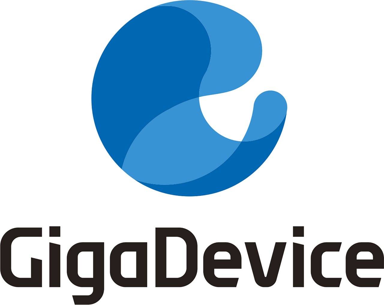 GigaDevice Semiconductor Inc logo in color with transparent background
