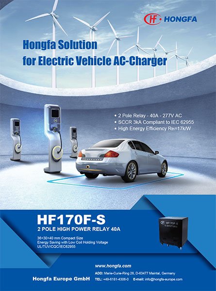 Titelblatt der Hongfa HF170f-S Broschüre