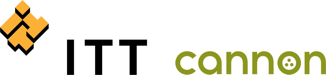 ITT Cannon logo in color with transparent background
