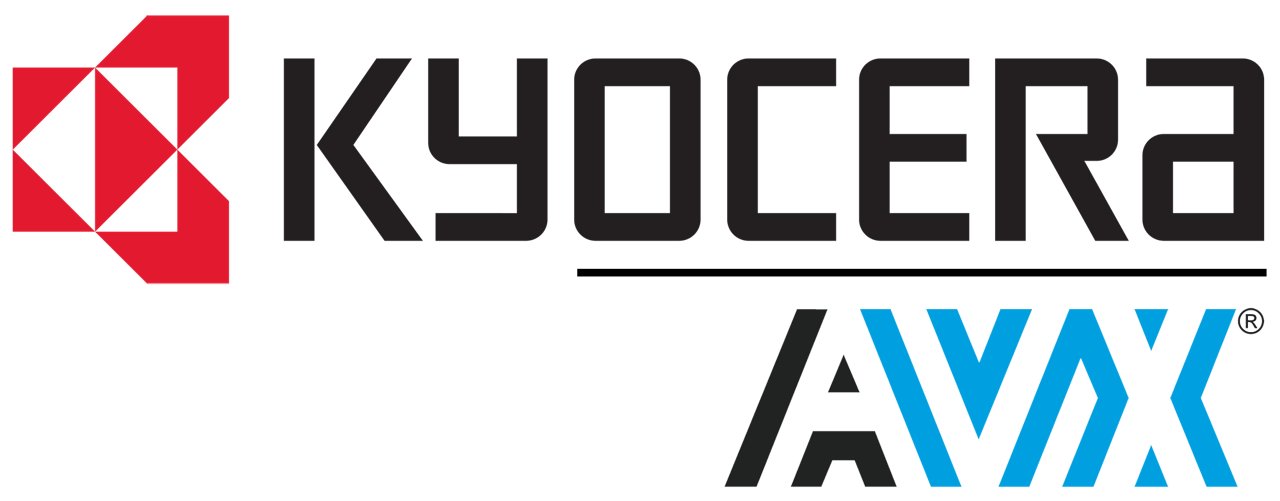 Kyocera AVX Components Corporation logo in color with transparent background