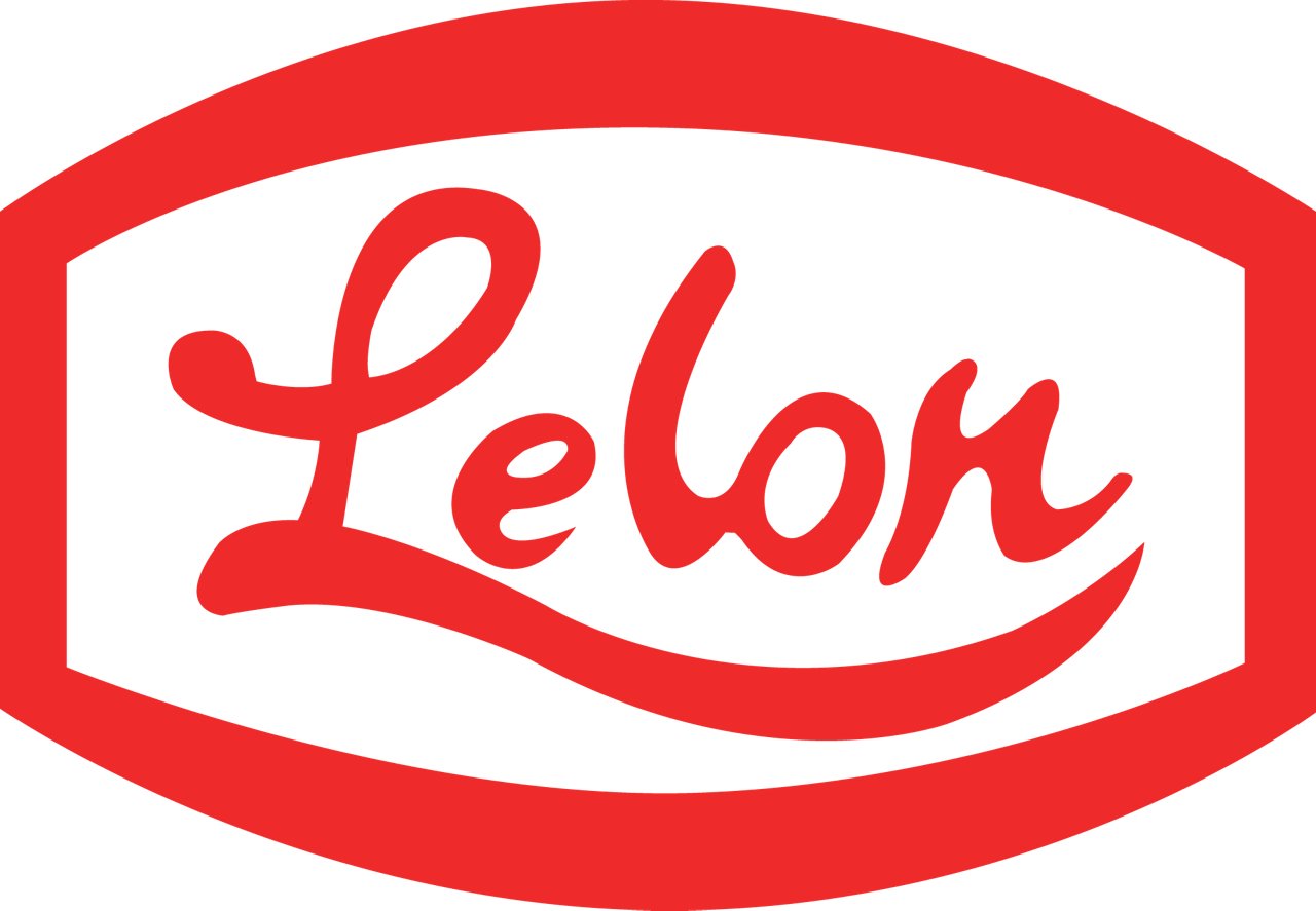 Lelon Electronics logo in color with transparent background
