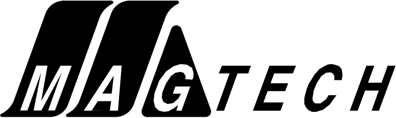 Magtech Industries logo in black with transparent background
