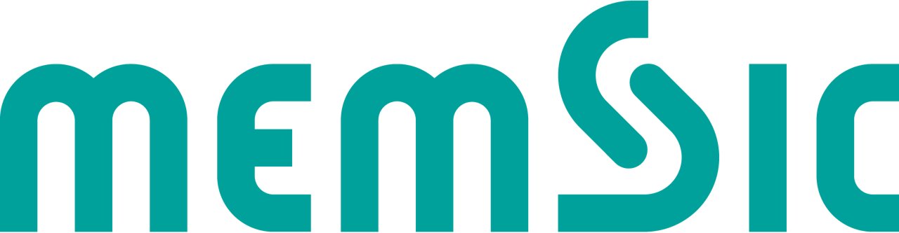 Memsic logo in color with transparent background