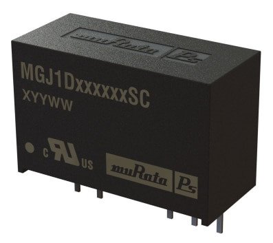 Close-up of a Murata MGJ1D power module featuring visible text and markings.