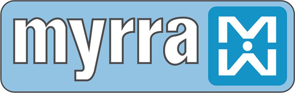 Myrra logo in color with transparent background