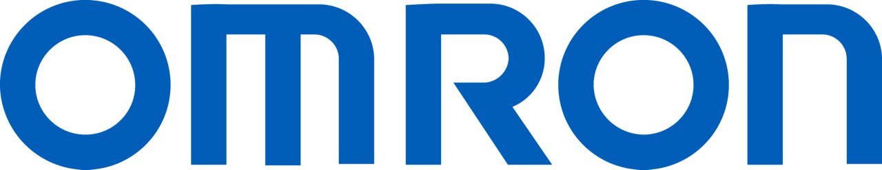 Omron logo in color with transparent background