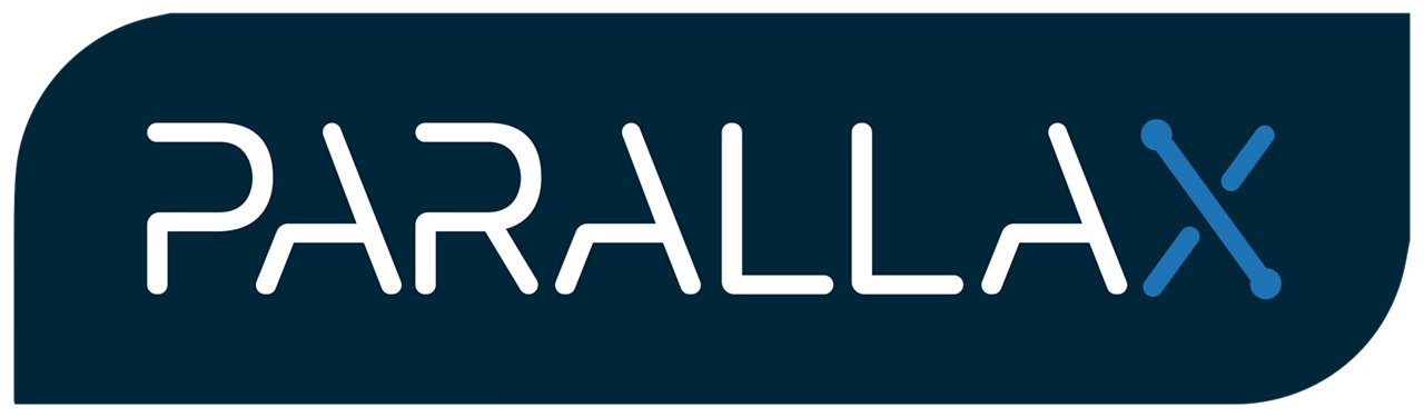 Parallax Incorporated logo in color with transparent background