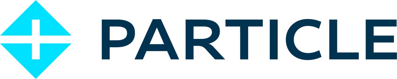 Particle Inc logo in color with transparent background