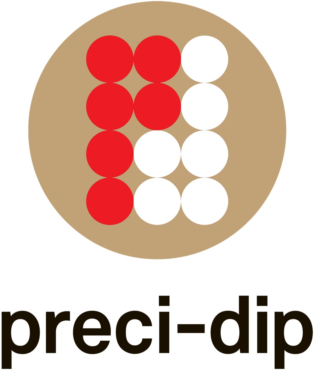 PRECI-DIP SA logo in color with transparent background