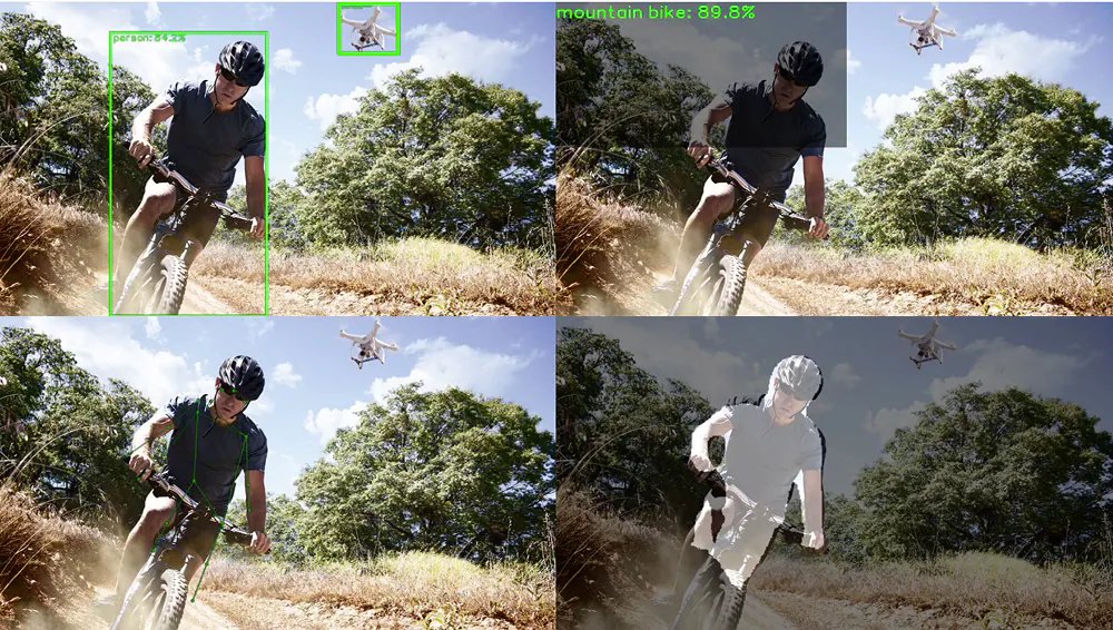 A male cyclist rides a mountain bike on a rugged dirt trail surrounded by greenery under a clear blue sky.
