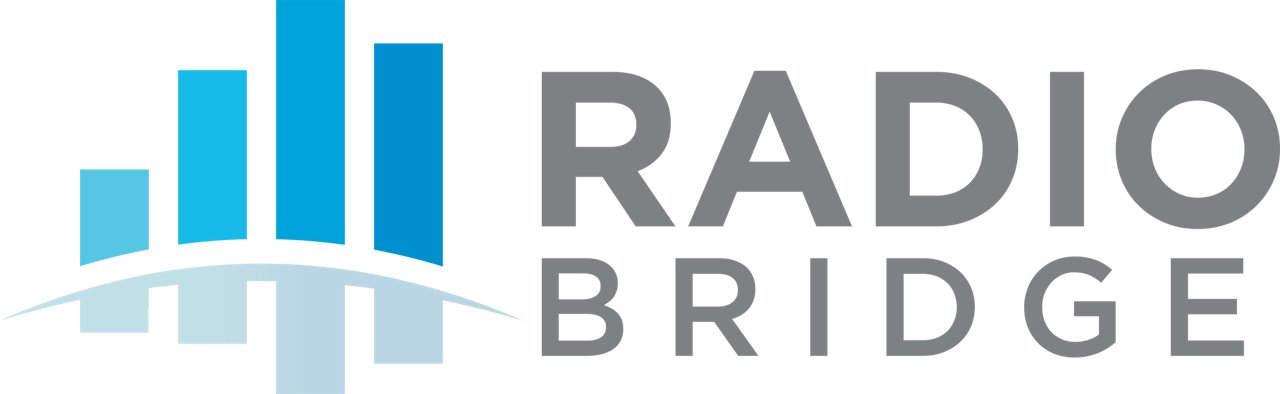 Radio Bridge Inc logo in color with transparent background