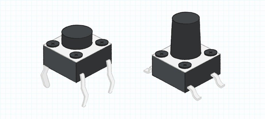 Tactile push button switches, two variations