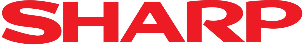 Sharp logo in color with transparent background