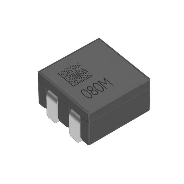 A compact electronic component featuring a visible '080M' marking on its surface. 