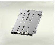 A metallic hardware component featuring a perforated design, likely used in electronic or mechanical assemblies