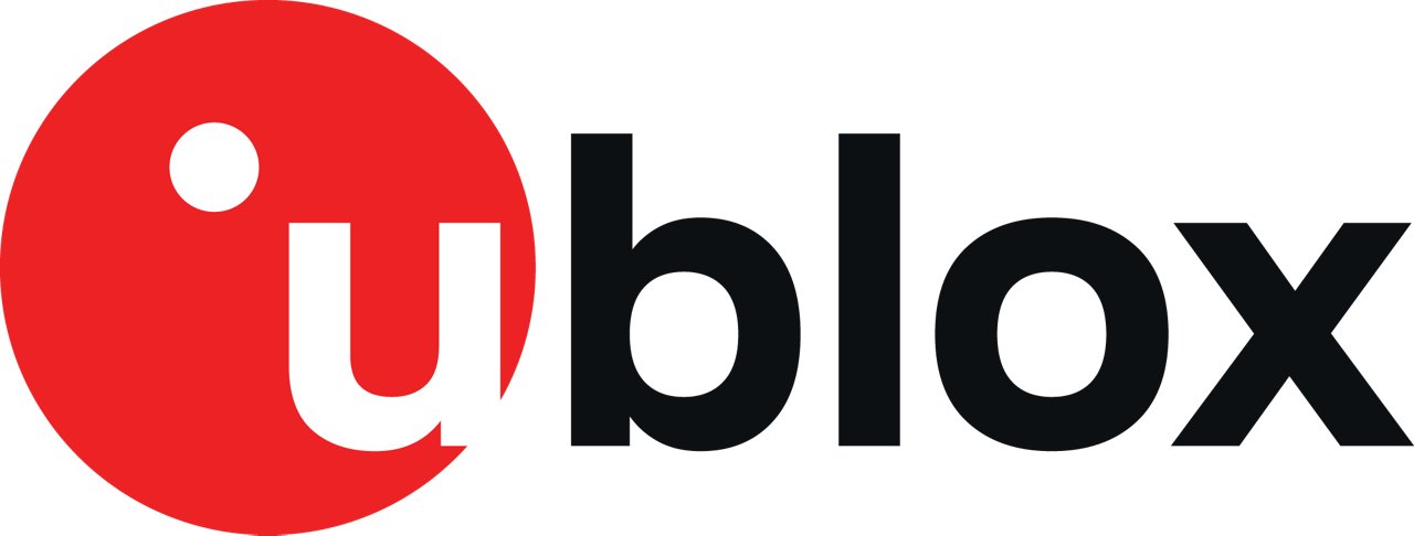 u-blox logo in color with transparent background