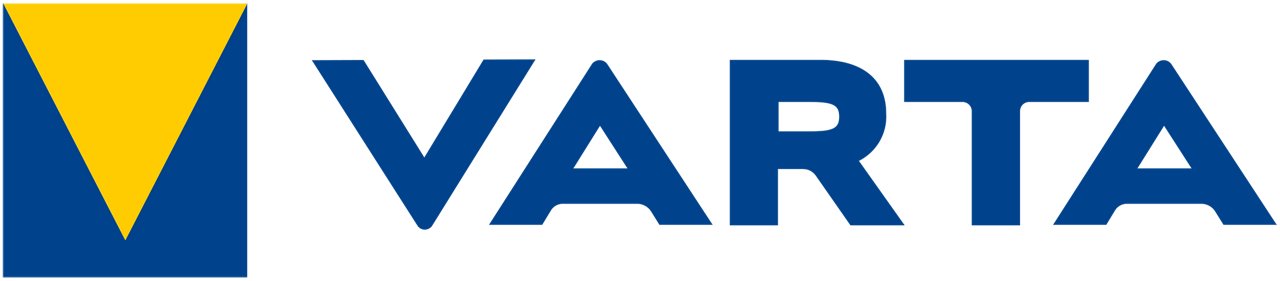 VARTA AG logo in color with transparent background
