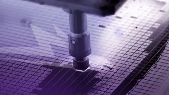 Precision laser cutting on silicon wafer